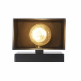 Matte Black Modern Exterior Downlight Rectangular Wall Sconce