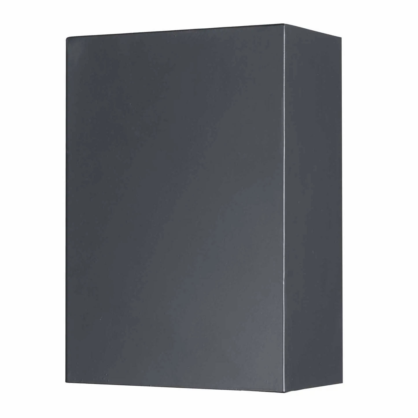 Matte Black Modern Exterior Downlight Rectangular Wall Sconce