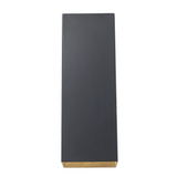 Matte Black Modern Up-Down Rectangular 1-Light Outdoor Wall Sconce Fixture