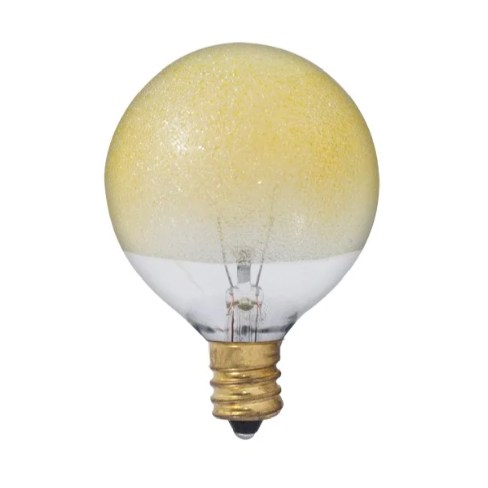 Gold-Dipped "Amber Ice" Bulbs