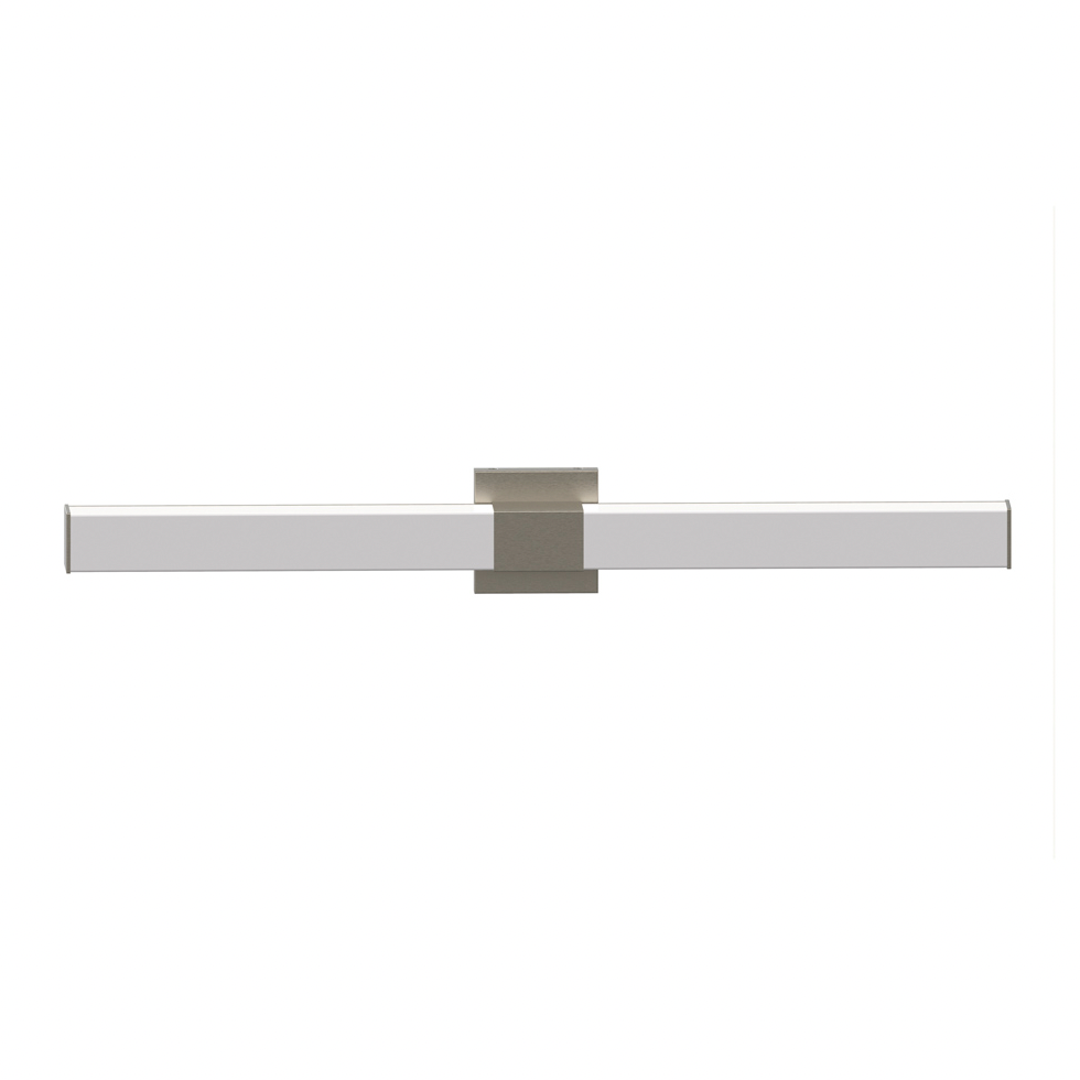 Ackerman Rectangular 36" LED Linear Cylinder Vanity Wall Sconce in Satin Black or Brushed Nickel