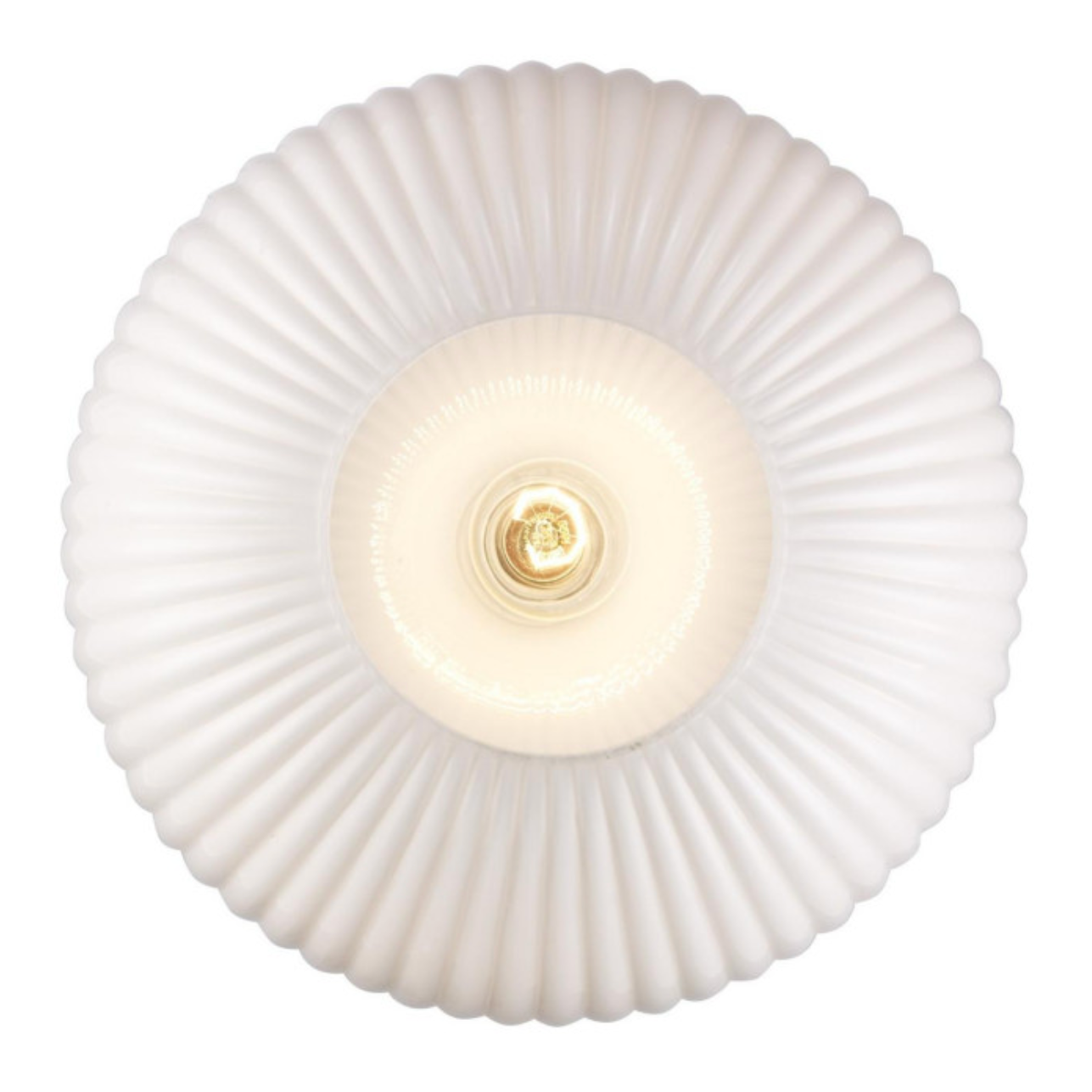 Aristo Ribbed Glass Oval 1-Light Pendant Fixture in Modern Brass or Satin Black