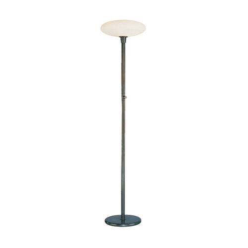 Ovo Modern Mushroom Globe Torchiere Floor Lamp by Rico Espinet- Aged Brass, Polished Nickel, or Old Bronze 