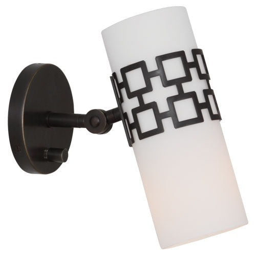 Parker Retro Adjustable Wall Sconce by Johnathan Adler in bronze