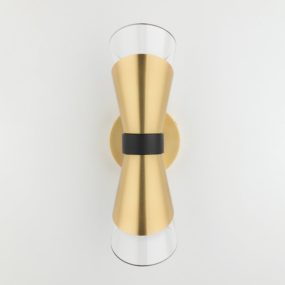 Angie 2-Light Wall Sconce in Modern Brass