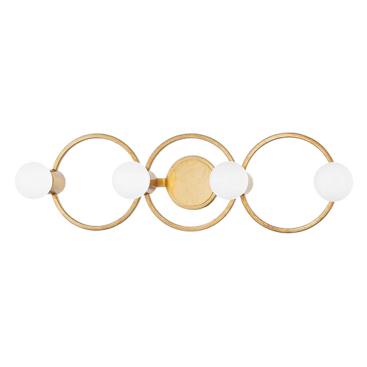 Hope 4-Light Globe Wall Sconce in Gold Leaf