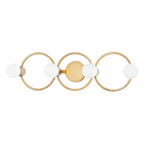 Hope 4-Light Globe Wall Sconce in Gold Leaf