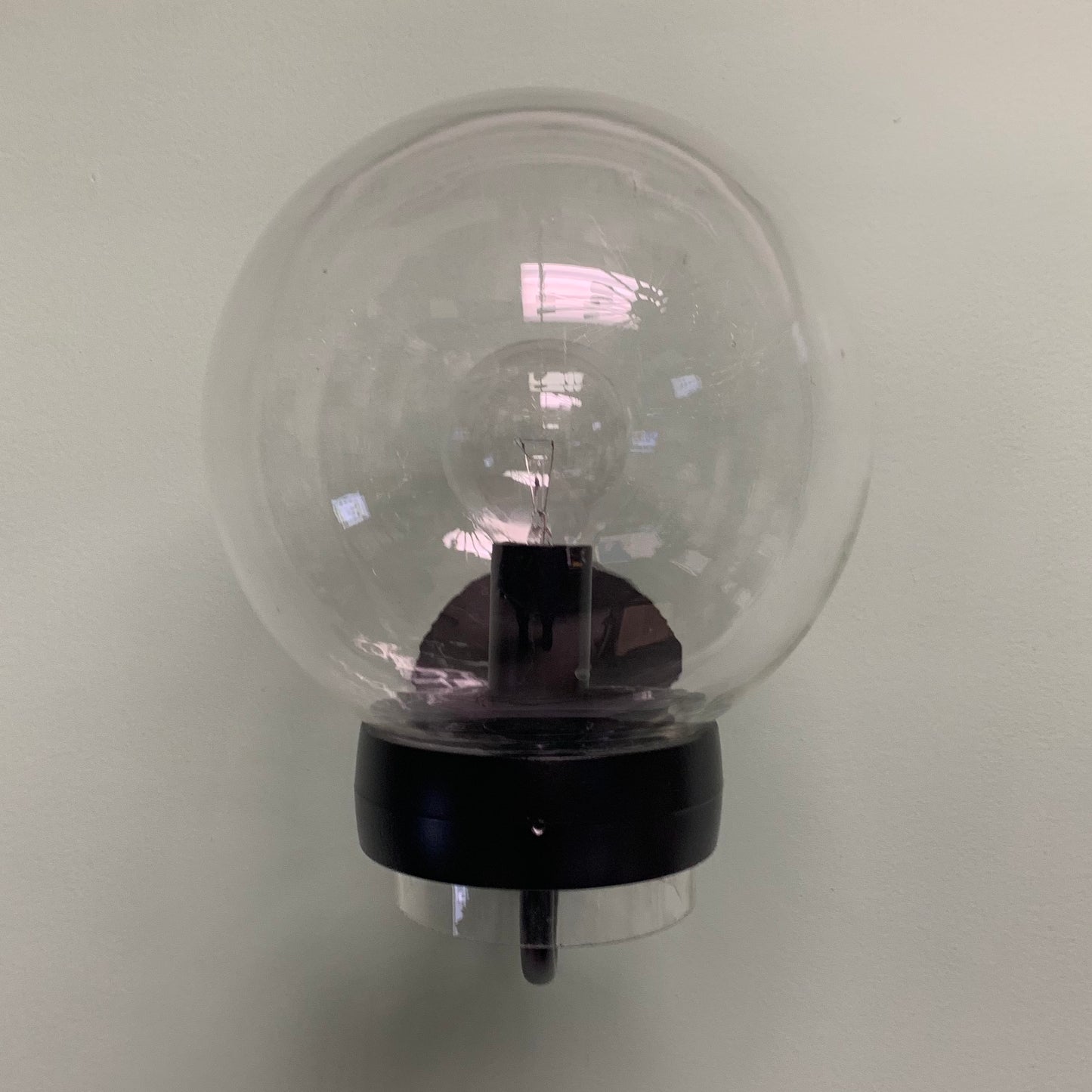 Vintage Exterior Modern Clear Globe Wall Sconce