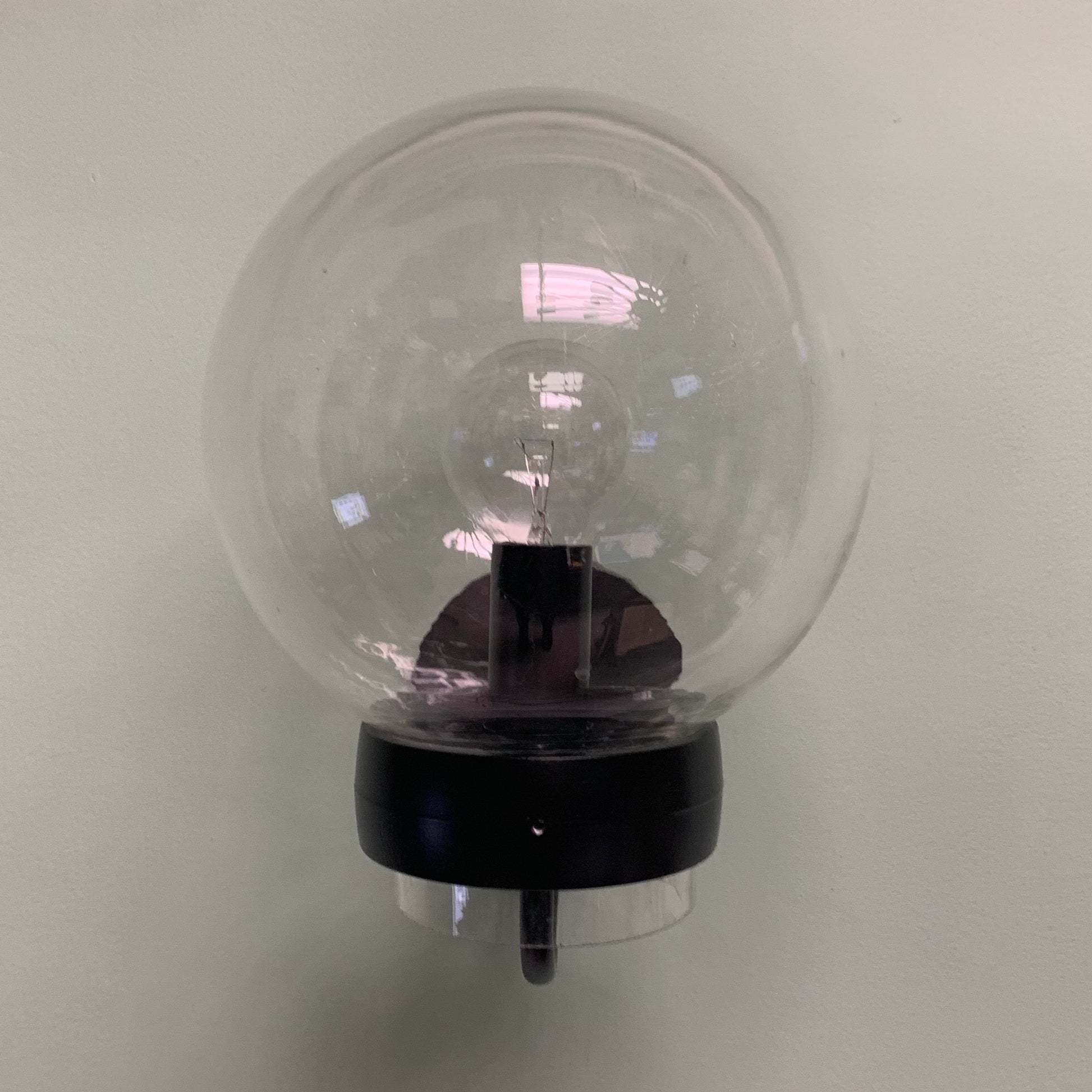 Vintage Exterior Modern Clear Globe Wall Sconce