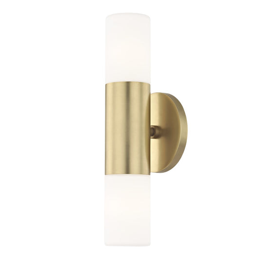 Lola 2-Light Modern LED Bath Sconce - Mitzi by Hudson Valley - H196102-AGB