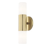 Lola 2-Light Modern LED Bath Sconce - Mitzi by Hudson Valley - H196102-AGB