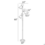 Jared Adjustable Floor Lamp by Lite Source - Practical Props