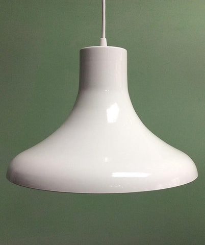 Modern Gloss White Shade Pendant Light Fixture